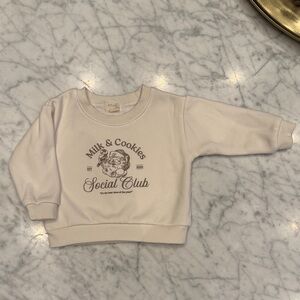Atlas Grey Cream "Milk & Cookies Social Club" Sweatshirt